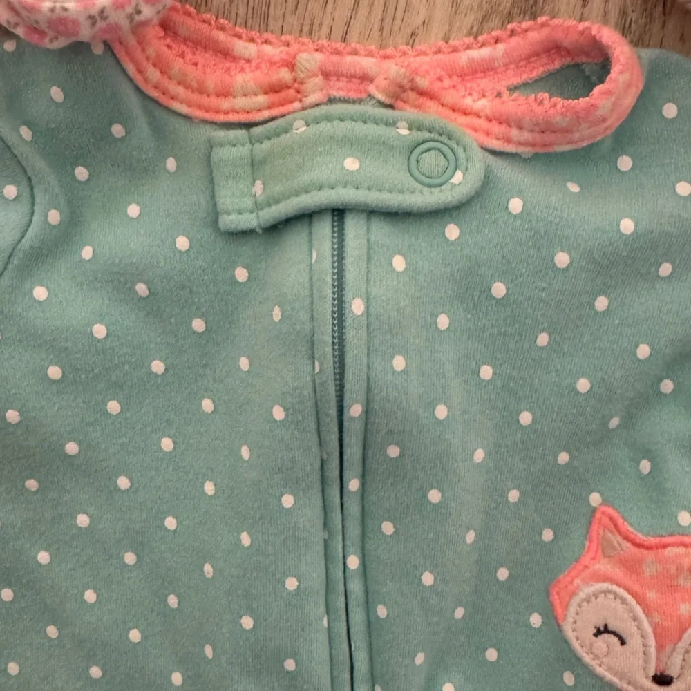 Carter's Pink and Blue Footies One Pieces